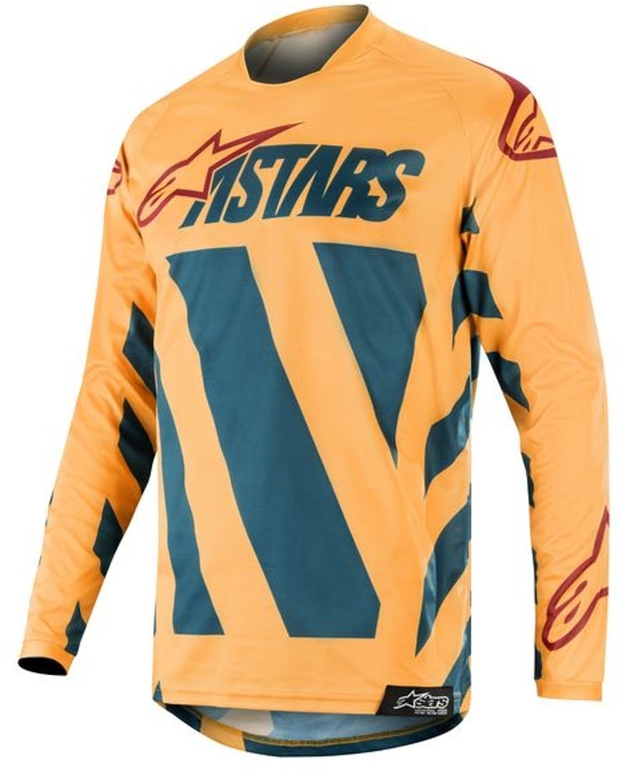 Alpinestars Racer Braap 2018 Maillot motocross Bleu Jaune S
