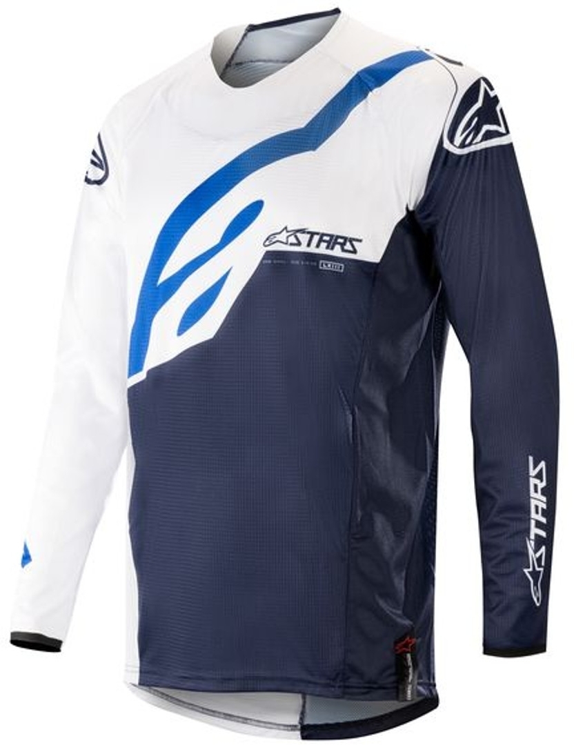 Alpinestars Tech Star Factory Maillot motocross Blanc Bleu L