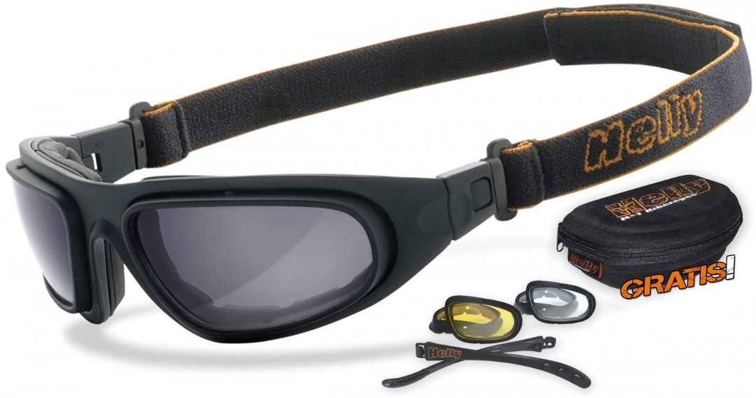 Image of Helly Bikereyes Eagle US Lunettes de moto Noir unique taille