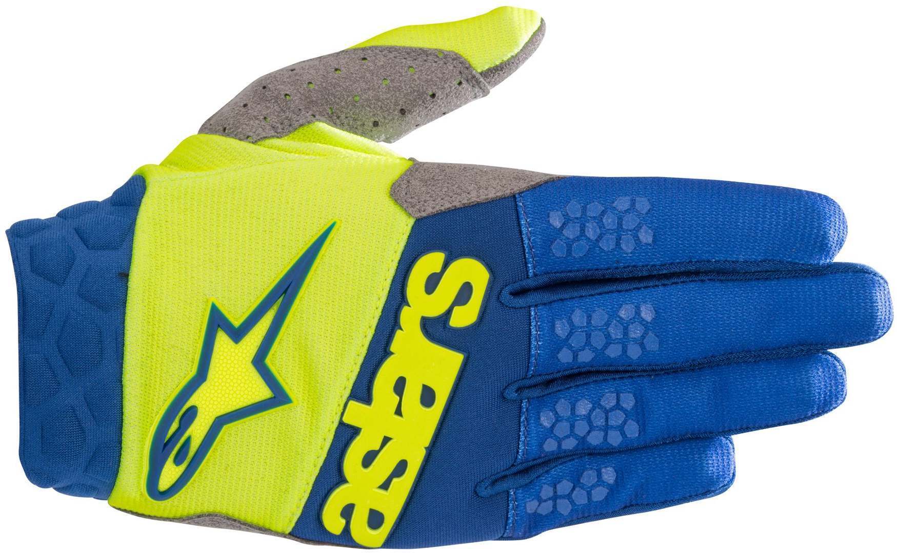 Alpinestars Racefend Blouson Textile MX Bleu Jaune S