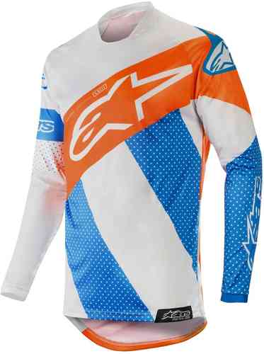 Alpinestars Racer Tech Atomic Motorcross Jersey Grijs Blauw alpinestars kopen in de aanbieding Alpinestars Racer Tech Atomic Motorcross Jersey Grijs Blauw alpinestars kopen in de aanbieding