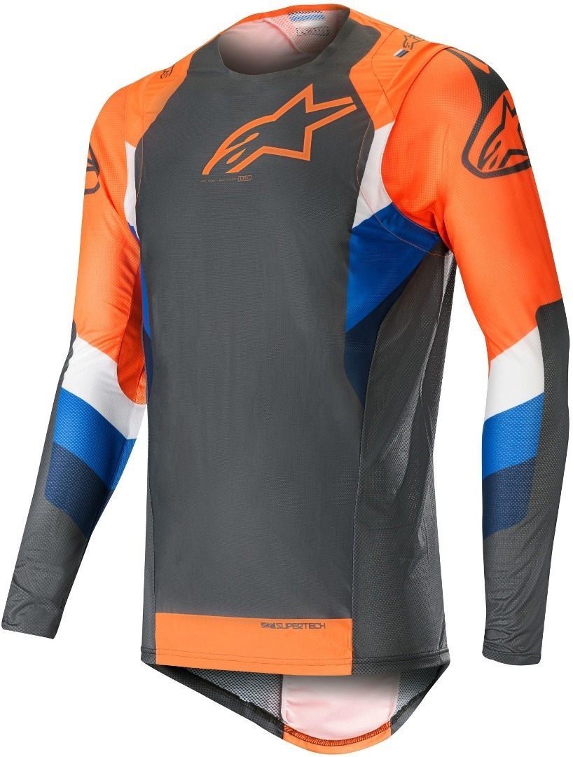 Alpinestars Supertech Maillot de motocross Gris Orange M
