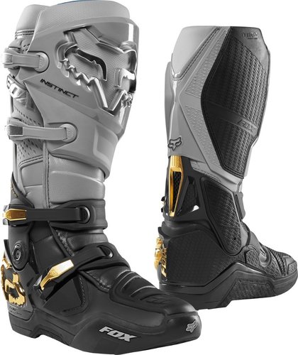 Fox Instinct Motocross Boots Zwart Grijs 49 fox kopen in de aanbieding