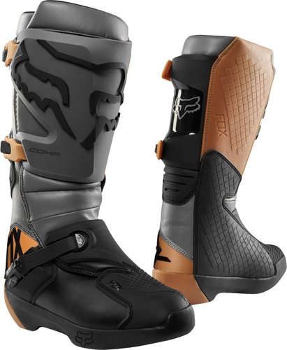 Fox Comp Motocross Boots Zwart Bruin 42 fox kopen in de aanbieding