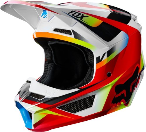 Fox V1 Motif Motorcross Helm Wit Rood Xl fox kopen in de aanbieding
