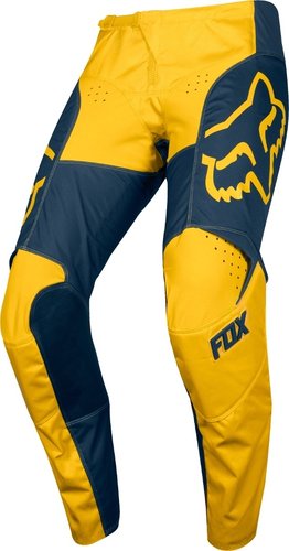 Fox 180 Przm Motorcross Broek Blauw Geel 32 fox kopen in de aanbieding