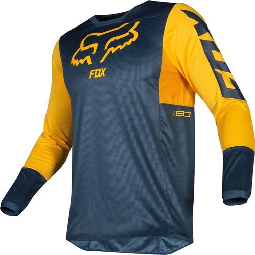 Fox 180 Przm Motorcross Jersey Blauw Geel 2Xl fox kopen in de aanbieding