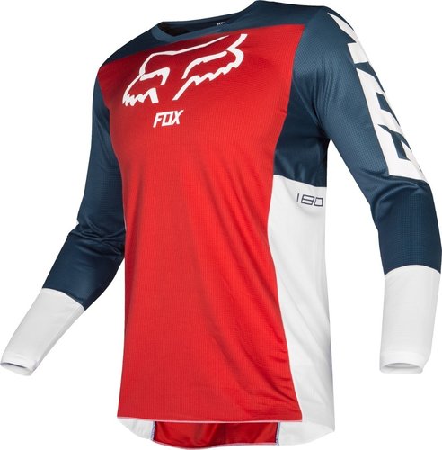 Fox 180 Przm Motorcross Jersey Rood Blauw Xl fox kopen in de aanbieding