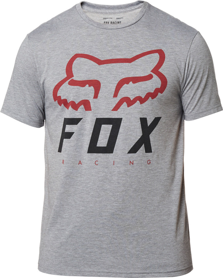 FOX Heritage Forger SS Tech Tee T-Shirt Gris Rouge XL