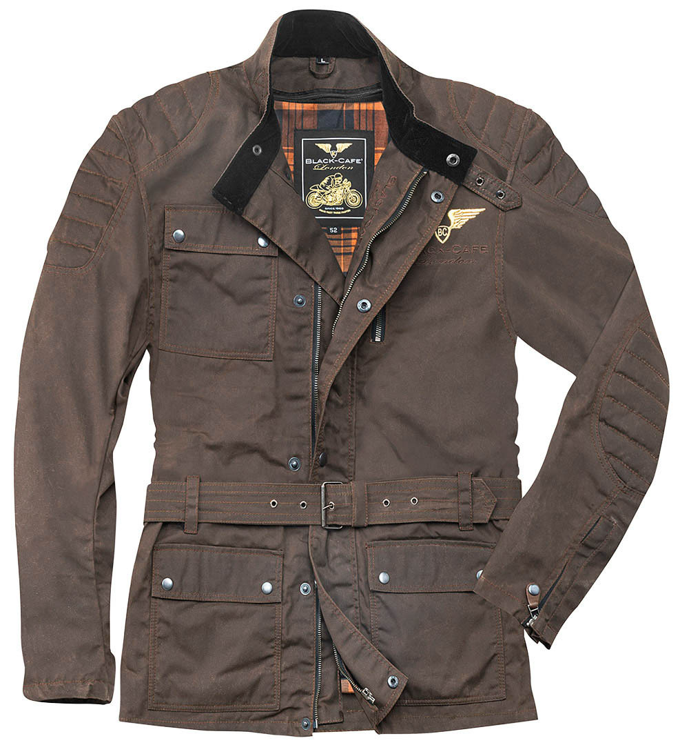 Image of Black-Cafe London Exit Veste textile de moto Brun 2XL