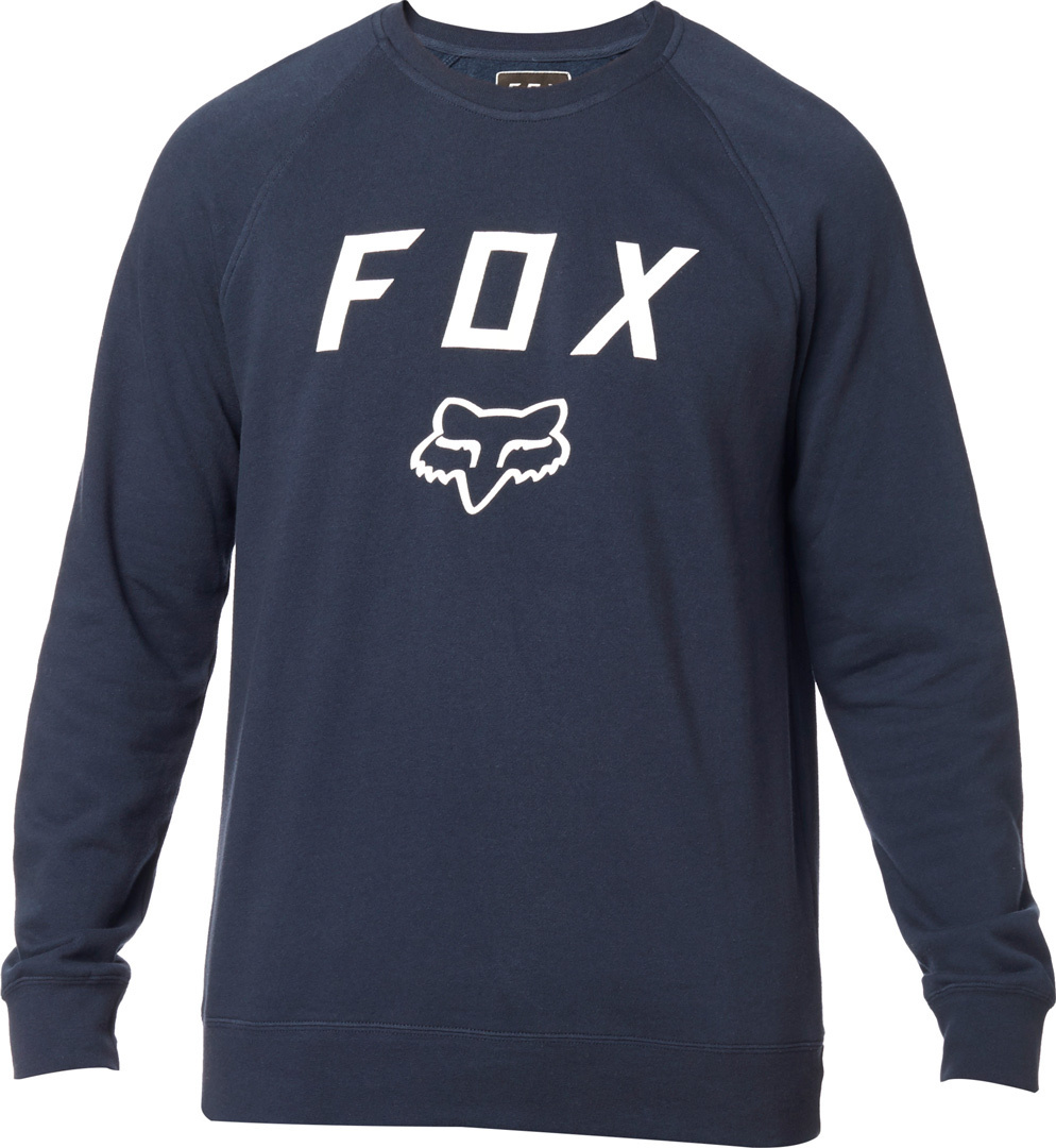 FOX Legacy Crew Fleece Pullover Blanc Bleu S