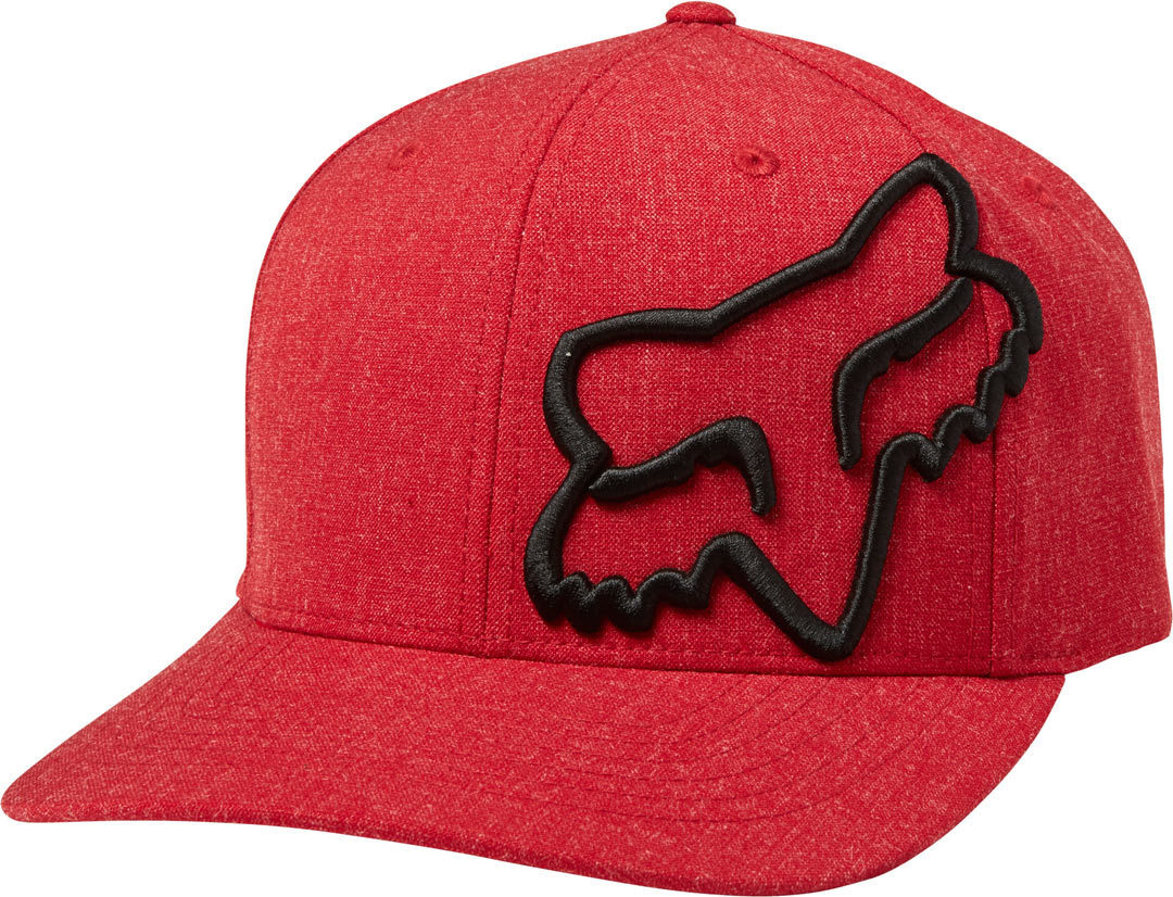FOX Clouded Flexfit Cap Noir Rouge L XL