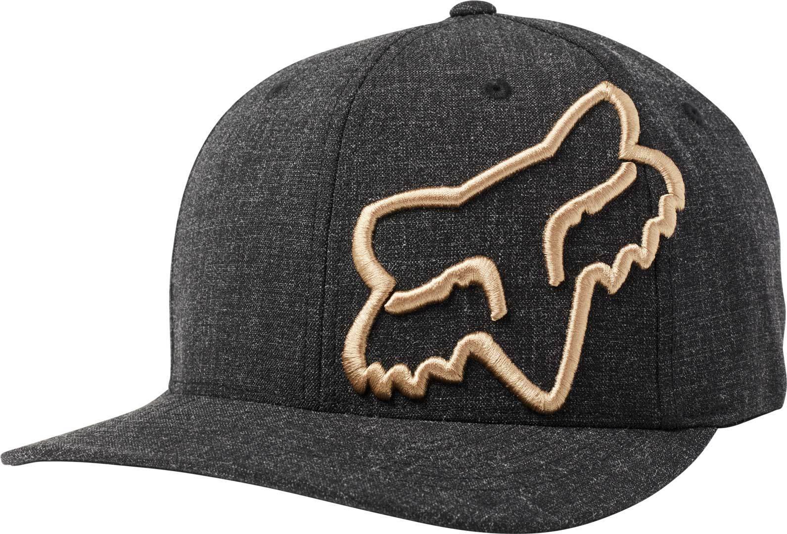 FOX Clouded Flexfit Cap Noir Or S M
