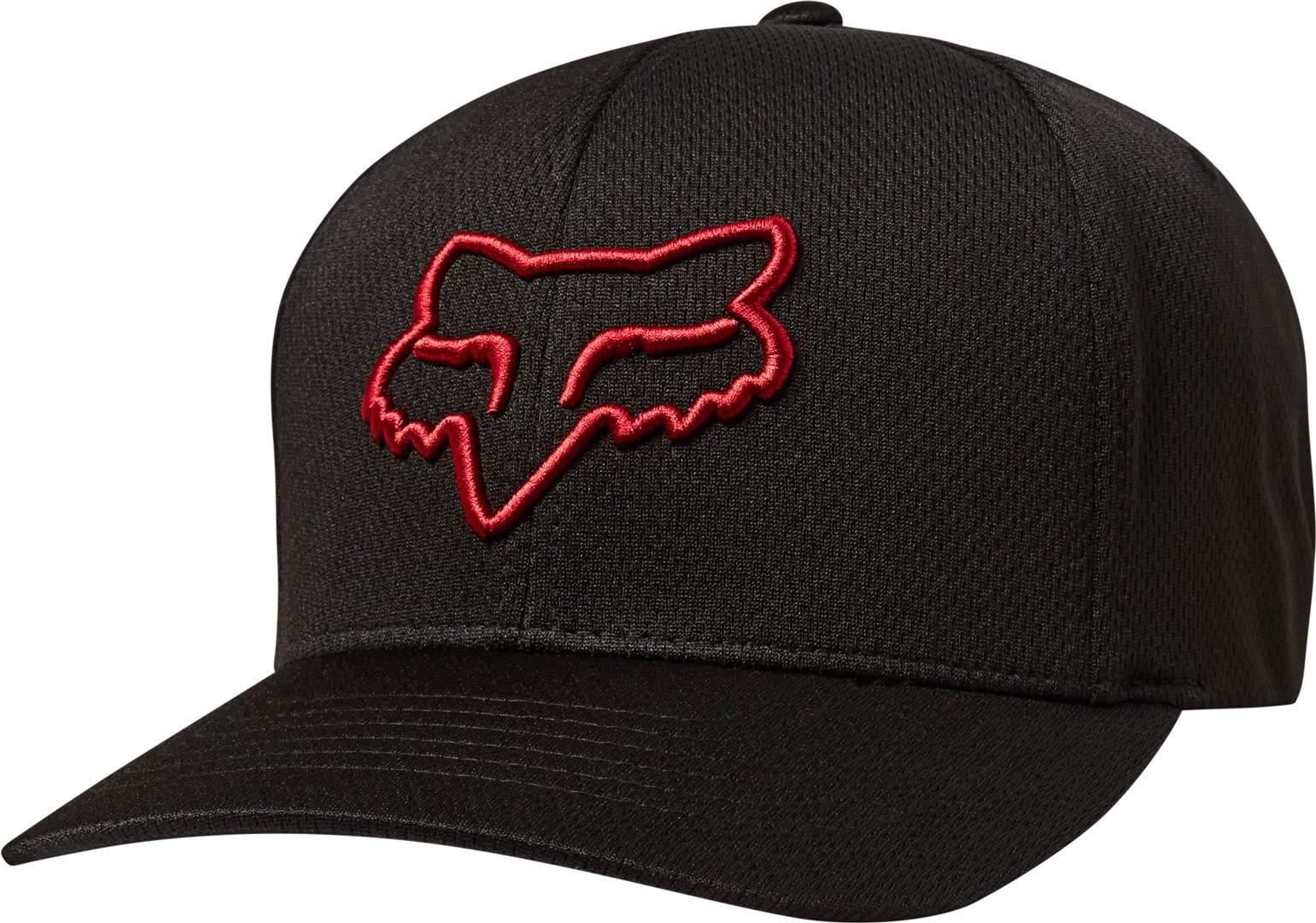 FOX Lithotype Flexfit Cap Noir Rouge S M
