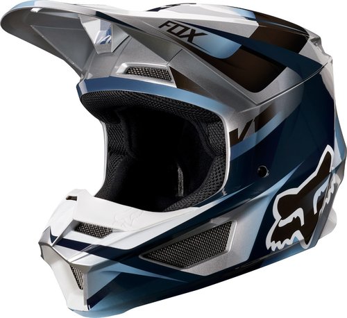 Fox V1 Motif Motorcross Jeugd Helm Grijs Blauw fox kopen in de aanbieding Fox V1 Motif Motorcross Jeugd Helm Grijs Blauw fox kopen in de aanbieding