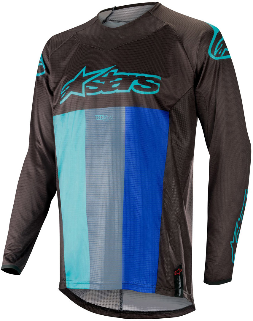 Alpinestars Tech Star Venom Maillot motocross Noir Bleu M
