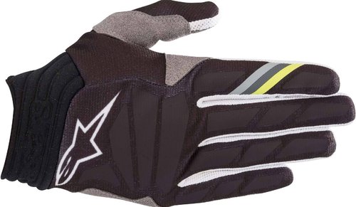 Alpinestars Aviator Motorcross Handschoenen Zwart Grijs alpinestars kopen in de aanbieding