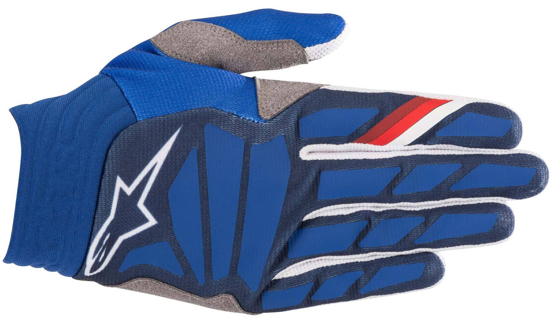 Alpinestars Aviator Gants de motocross Blanc Bleu S