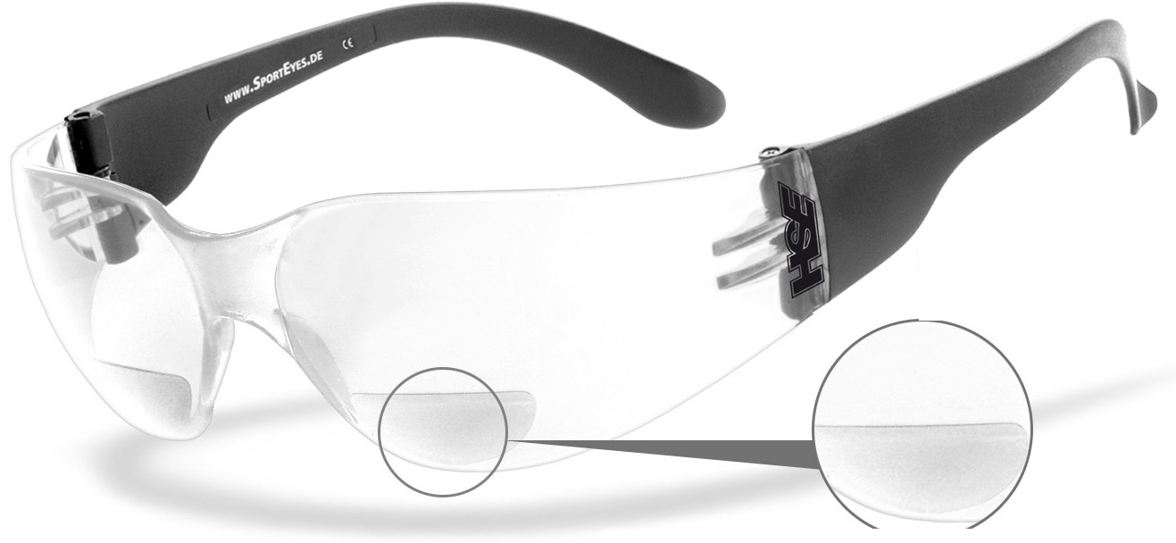 HSE Sport Eyes Sprinter 2.3 + 1,00 Lunettes de soleil transparent unique taille