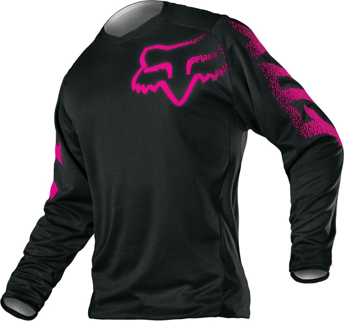 FOX Blackout Maillot de filles de motocross Noir S