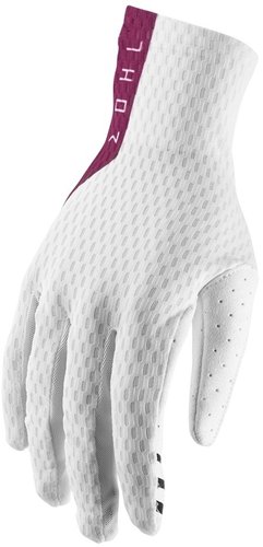 Thor Agile S9 Motorcross Handschoenen Wit Donkerrood thor kopen in de aanbieding