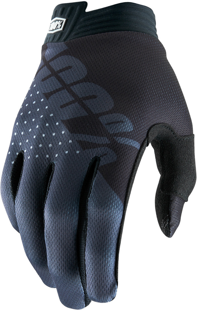 100% Itrack Gants Noir Gris S