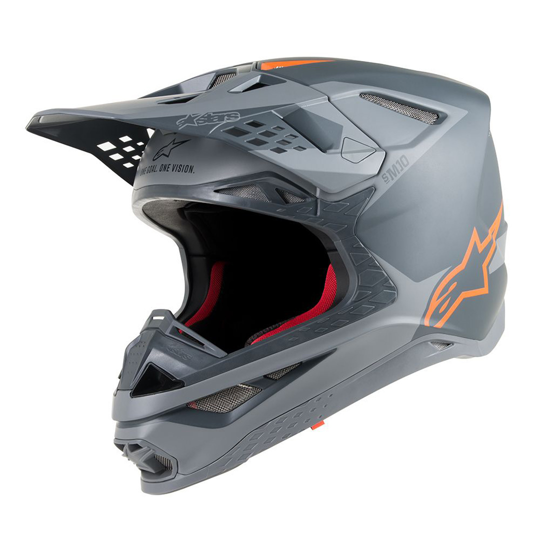 Alpinestars Supertech S-M10 Meta Casque de motocross Noir Orange M