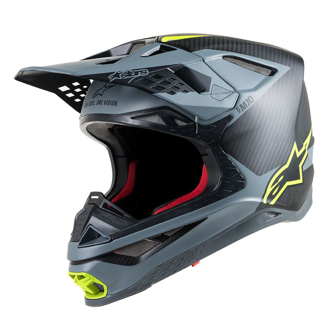 Alpinestars Supertech S-M10 Meta Casque de motocross Noir Jaune S