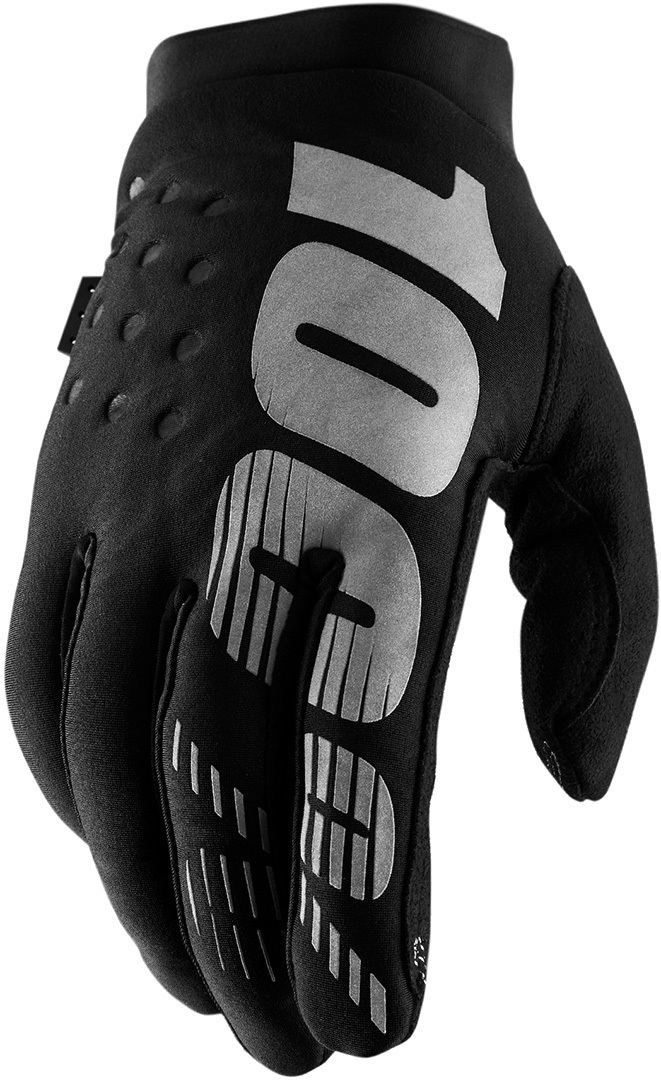 100% Brisker Gants juniors Noir Gris S