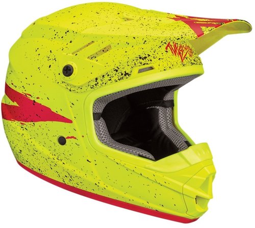Thor Sector Hype Jeugd Motorcross Helm Rood Geel thor kopen in de aanbieding