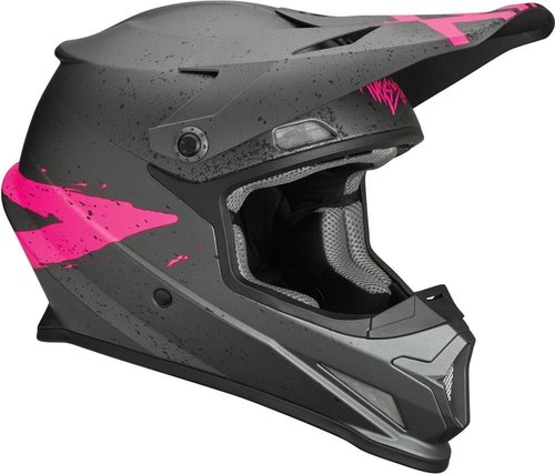 Thor Sector Hype Jeugd Motorcross Helm Grijs Pink thor kopen in de aanbieding