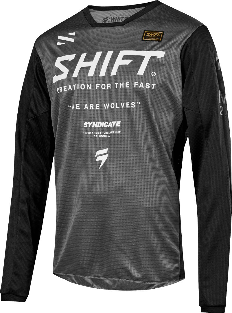 Shift WHIT3 Muse Maillot Motocross enfants Gris XL