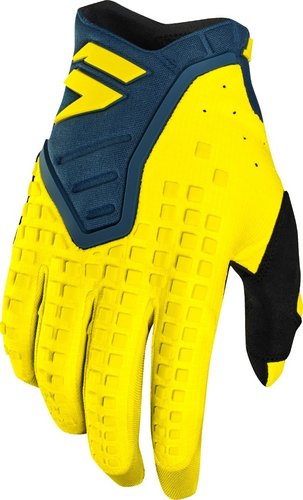Shift 3Lack Pro Motorcross Handschoenen Blauw Geel shift kopen in de aanbieding Shift 3Lack Pro Motorcross Handschoenen Blauw Geel shift kopen in de aanbieding