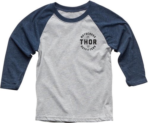 Thor Outfitters 34 Sleeve Jeugd T Shirt Grijs Blauw Xl thor kopen in de aanbieding
