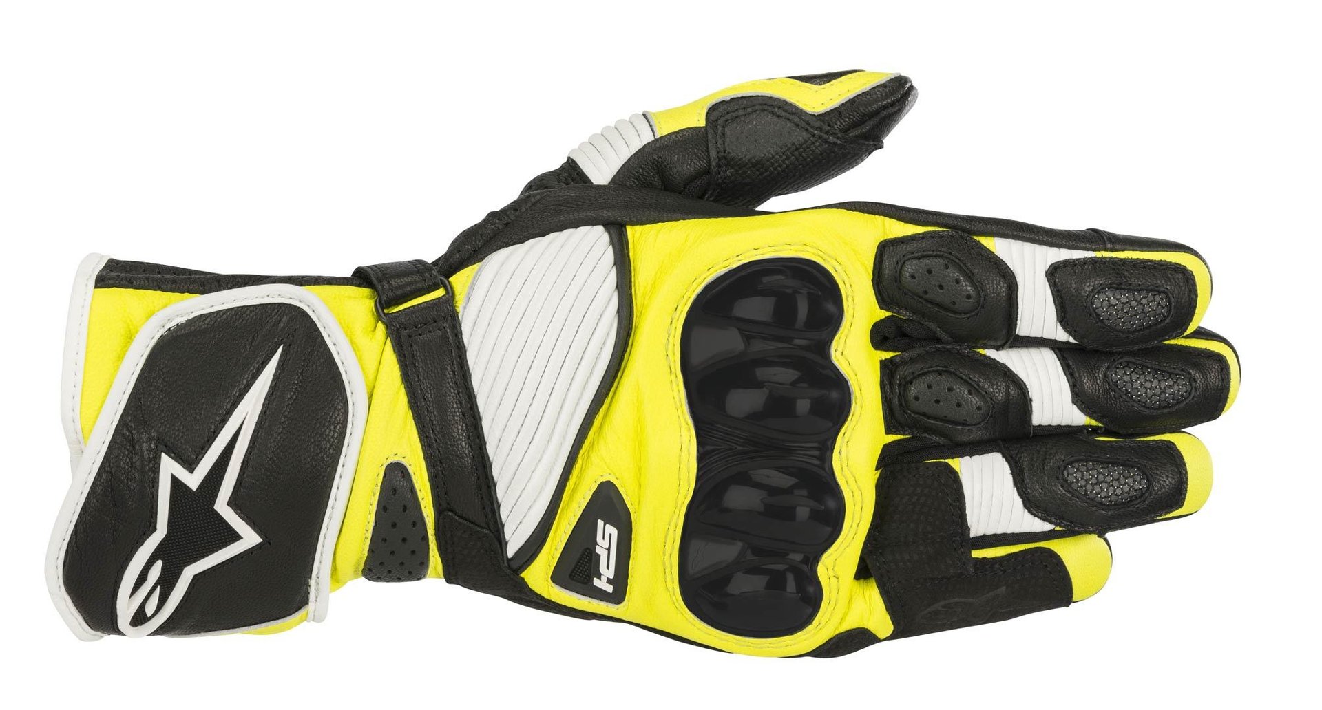 Alpinestars SP-1 v2 Gants en cuir de moto Noir Jaune S