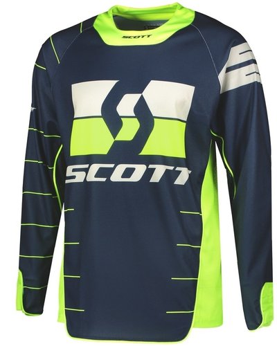 Scott Enduro Motorcross Jersey Blauw Geel scott kopen in de aanbieding