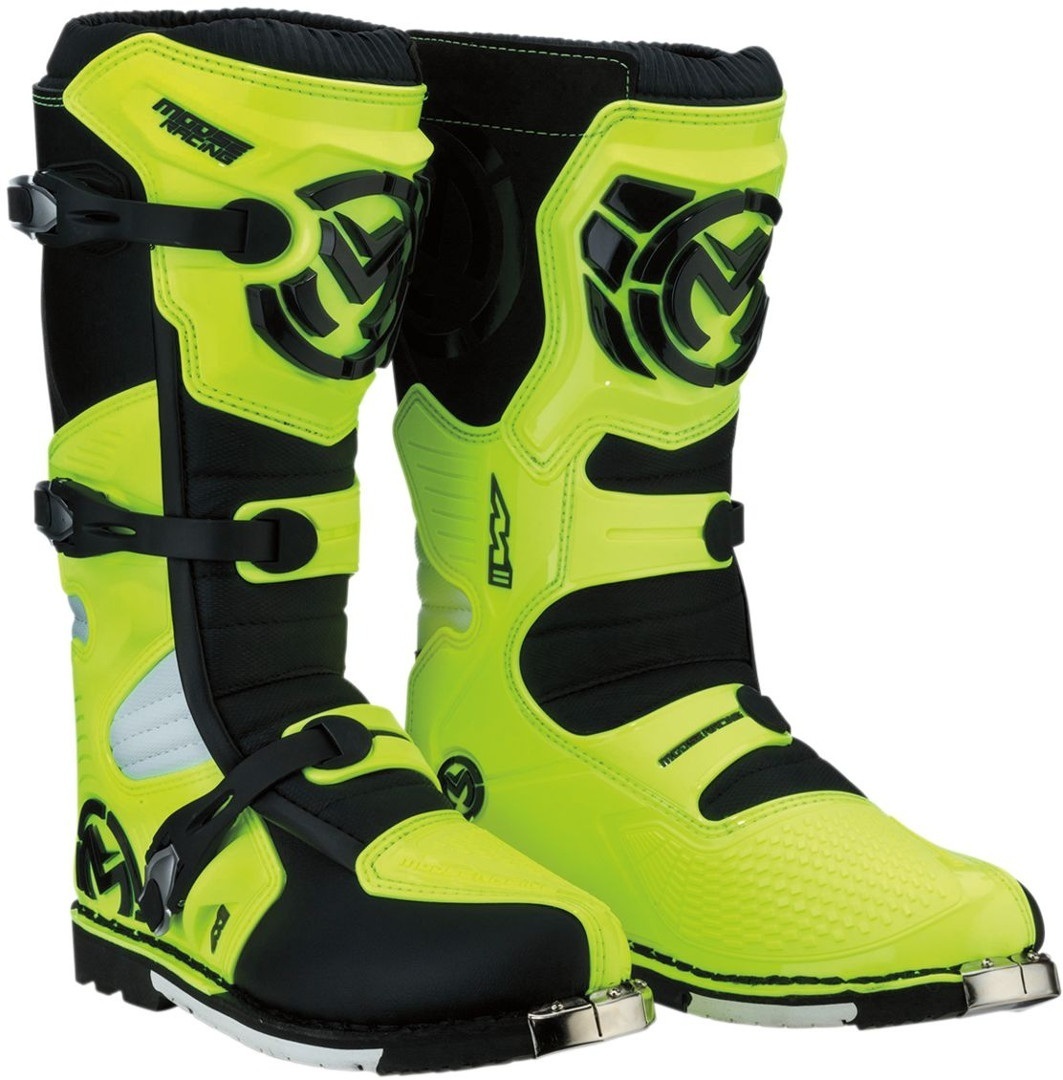 Image of Moose Racing M1-3 MX Sole Bottes de motocross Noir Jaune 44