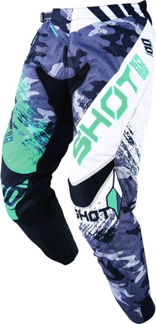 Shot Contact Counter Pantalon de motocross Noir Blanc Turquoise 28