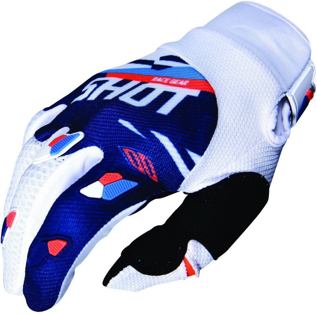 Shot Contact Score Gants de motocross Bleu Orange M L