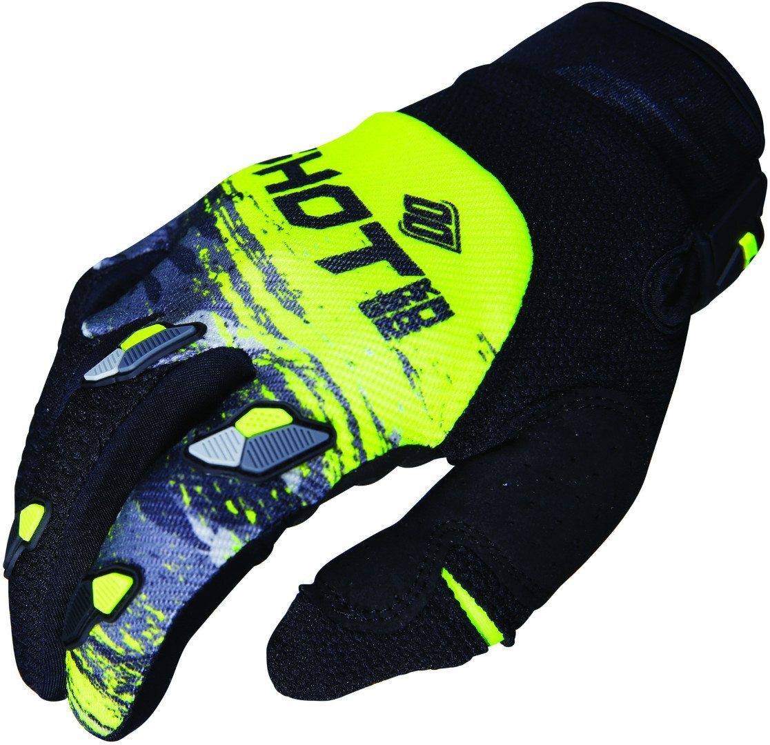 Shot Contact Counter Gants de motocross Gris Jaune M L