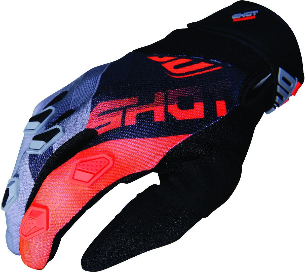 Shot Devo Ultimate Gants de motocross Noir Orange L