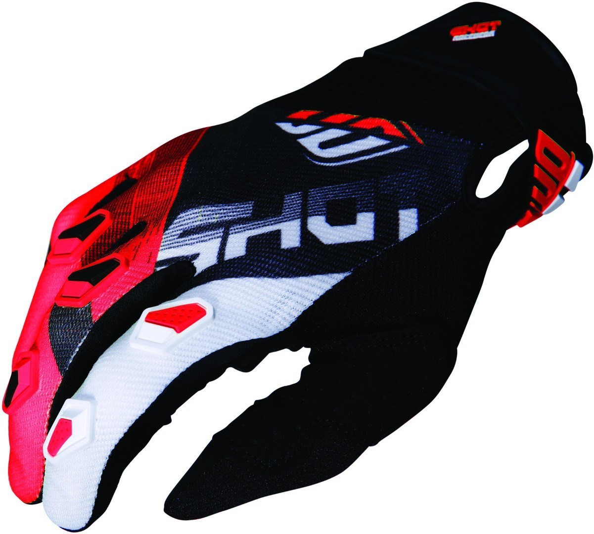 Shot Devo Ultimate Gants de motocross Noir Rouge 3XL