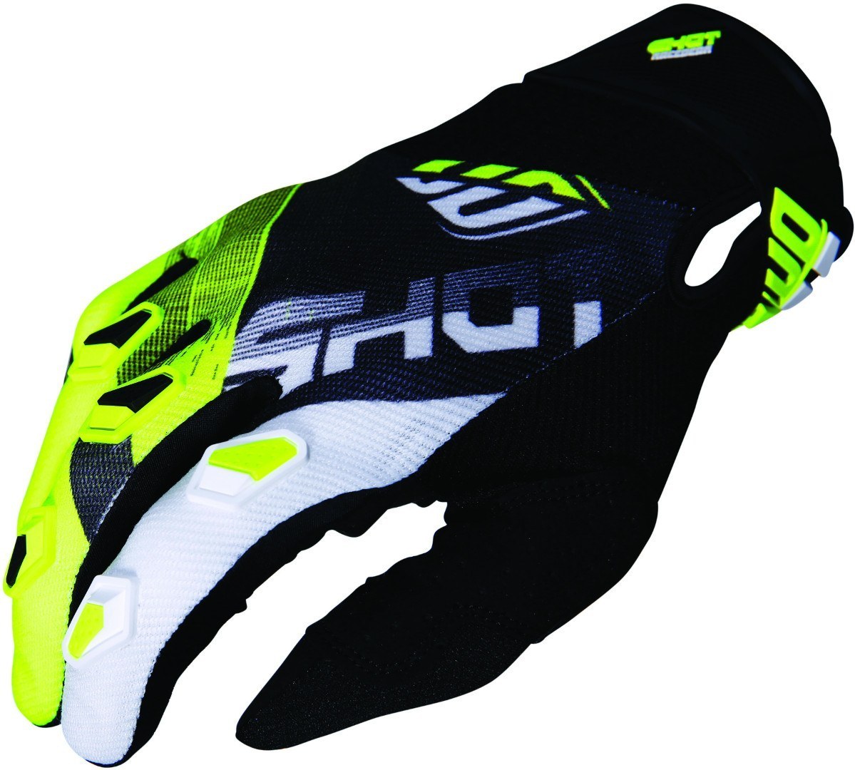 Shot Devo Ultimate Gants de Motocross enfants Noir Jaune M