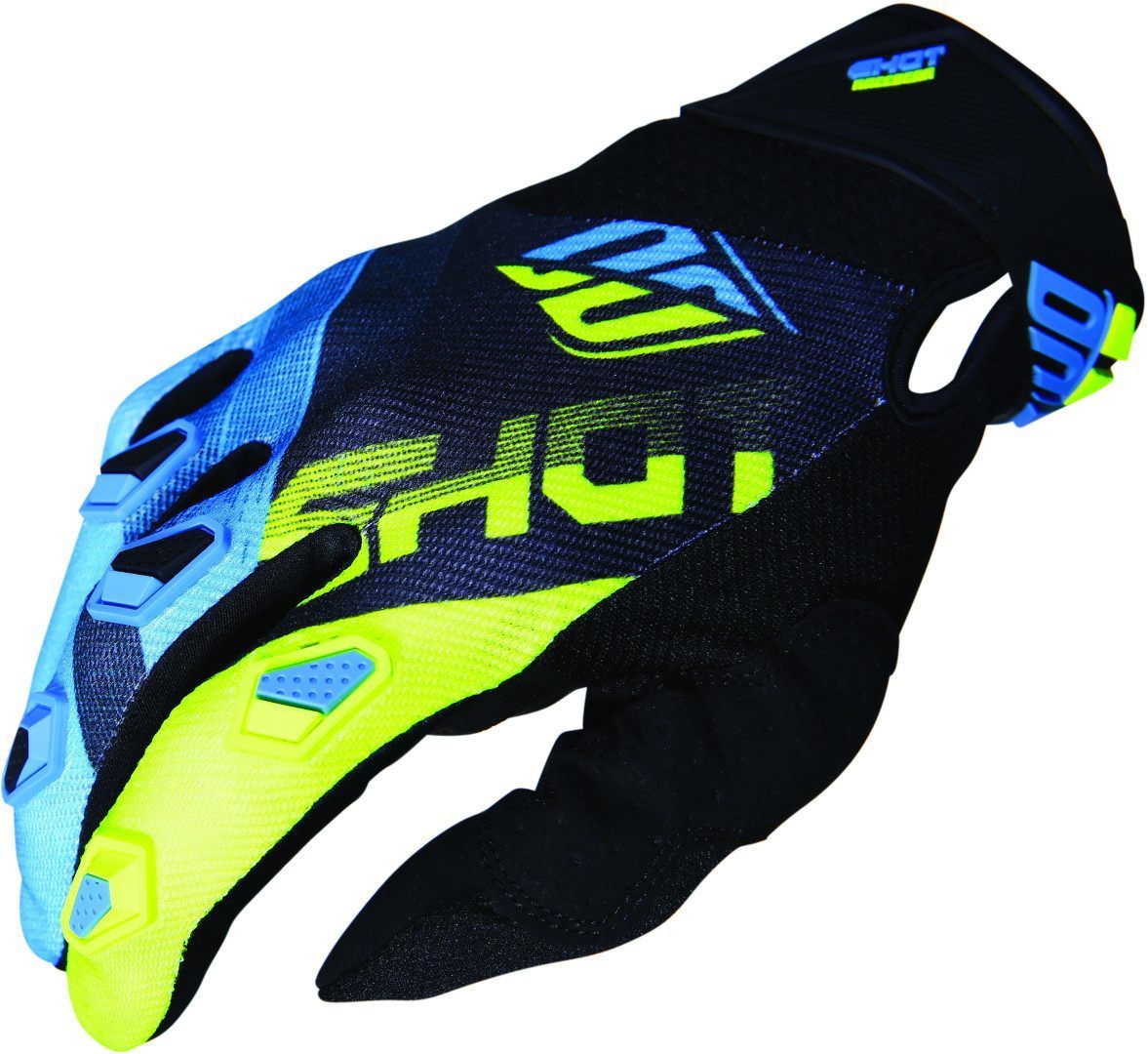 Shot Devo Ultimate Gants de Motocross enfants Bleu Jaune M