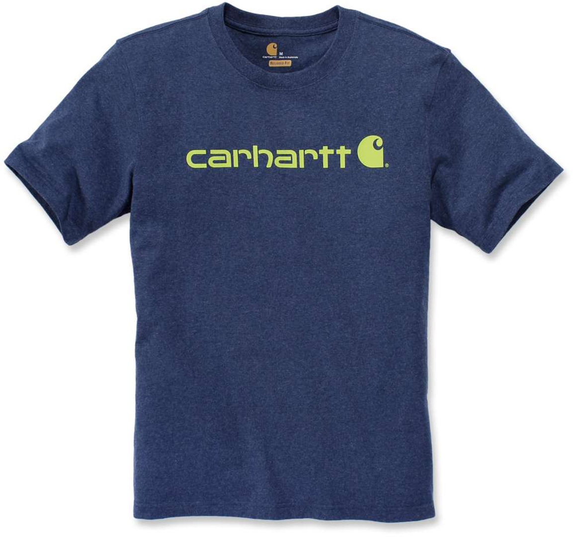 Carhartt EMEA Core Logo Workwear Short Sleeve T-Shirt T-Shirt Bleu S
