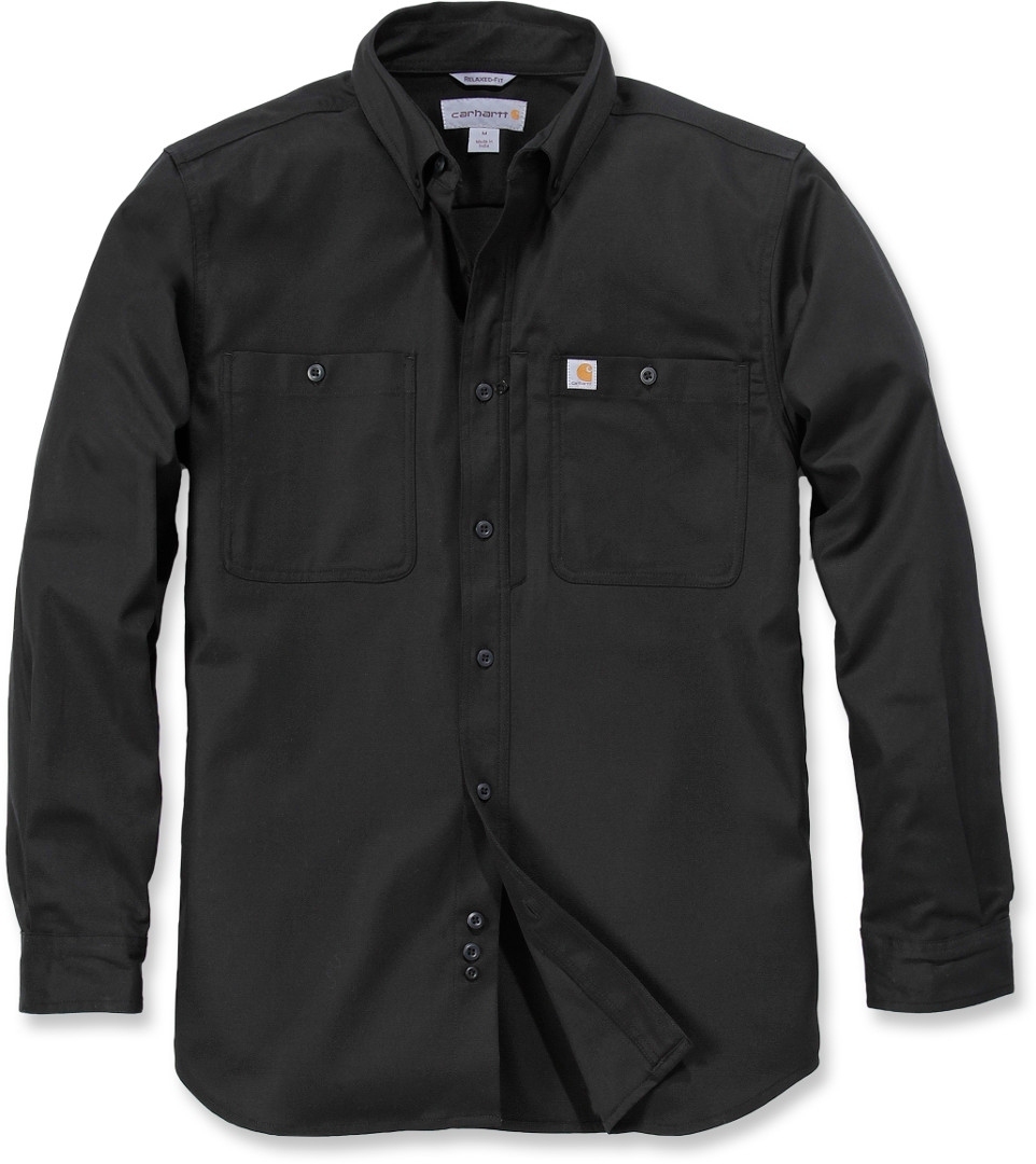 Carhartt Rugged Professional Work Long Sleeve Shirt Chemise à manch... Noir S