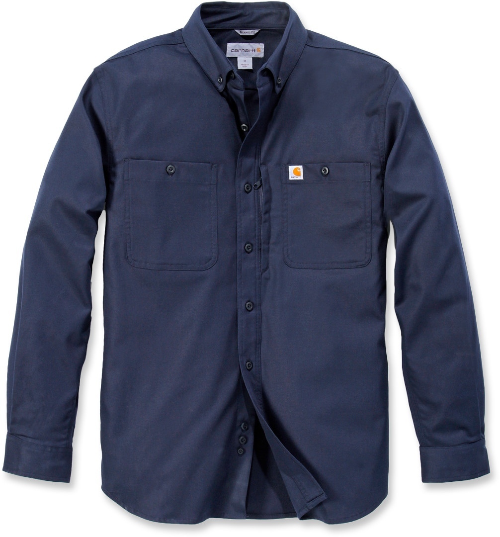 Carhartt Rugged Professional Work Long Sleeve Shirt Chemise à manch... Bleu S