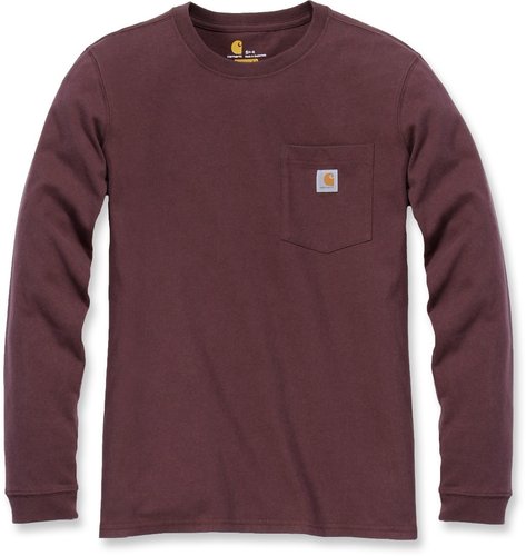 Carhartt Workwear Pocket Vrouwen Shirt Met Lange Mouwen Rood Xl carhartt kopen in de aanbieding