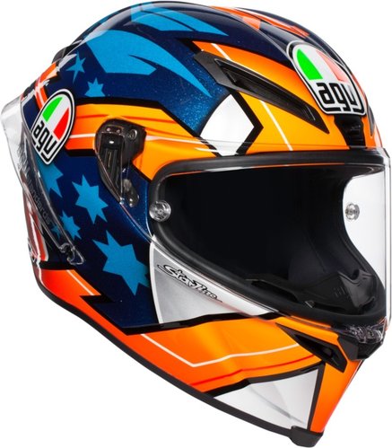Agv Corsa R Miller 2018 Helm Blauw Oranje Xs agv kopen in de aanbieding