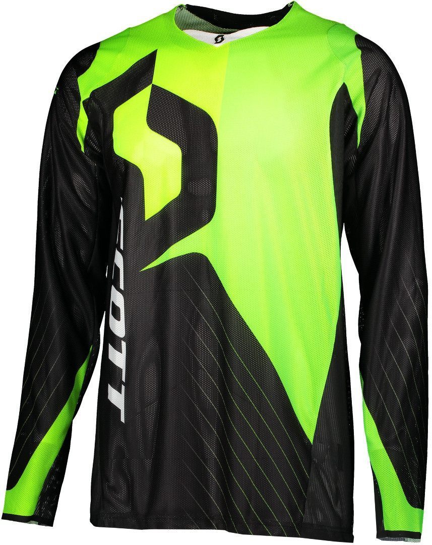 Scott 450 Angled Light Maillot de motocross Noir Vert 2XL
